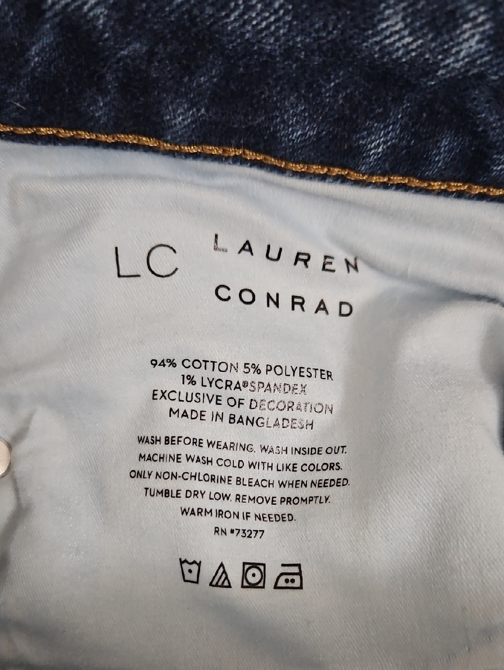 ๐ธ LC Lauren Conrad Embroidered High-Rise Skinny Jeans ๐ธSize 14 NTW - Picture 9 of 9